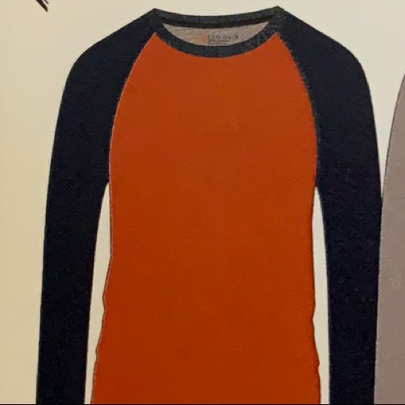 Cloudveil LONG SLEEVE RAGLAN - Senna Heather/Navy Heather - Picture 11 of 11